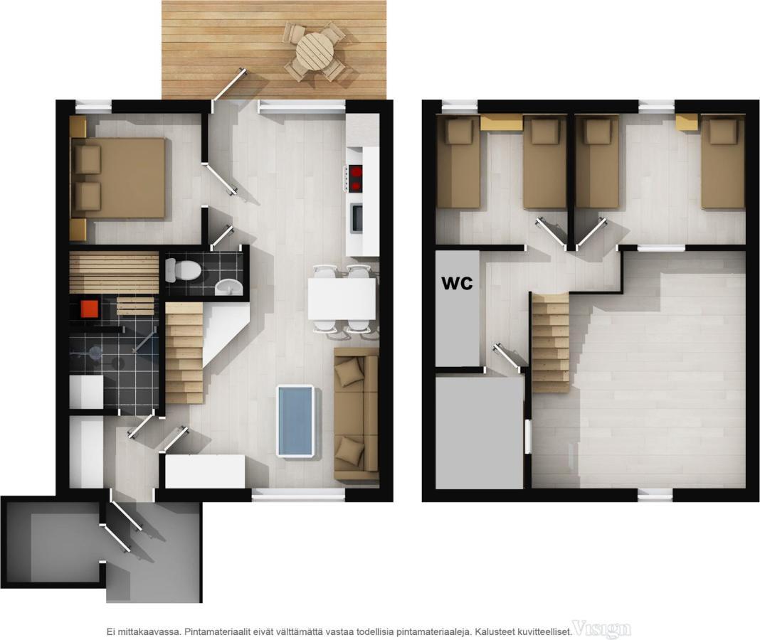 Levin Keskusta, Kaetkaelaeinen B3 Ja D1 Apartment ภายนอก รูปภาพ